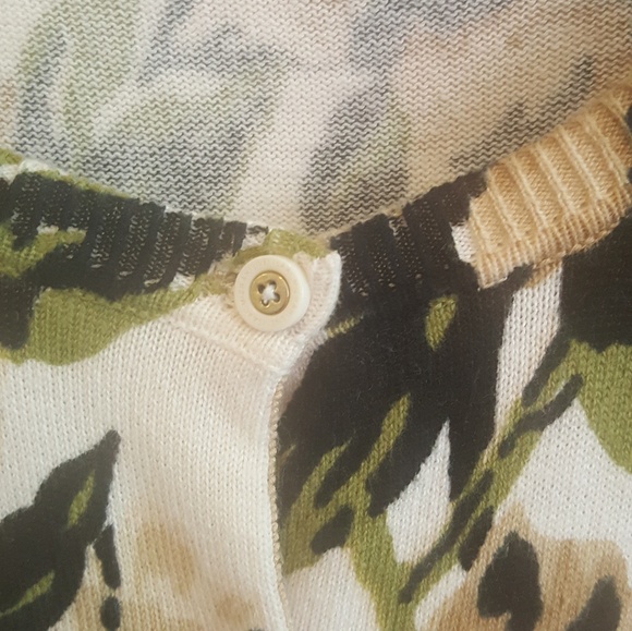 IsaacmizrahiLIVE women's cardigan floral sweater - Picture 7 of 8